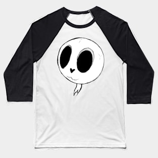 Cute Skeleton Skull Lovable Head Baseball T-Shirt